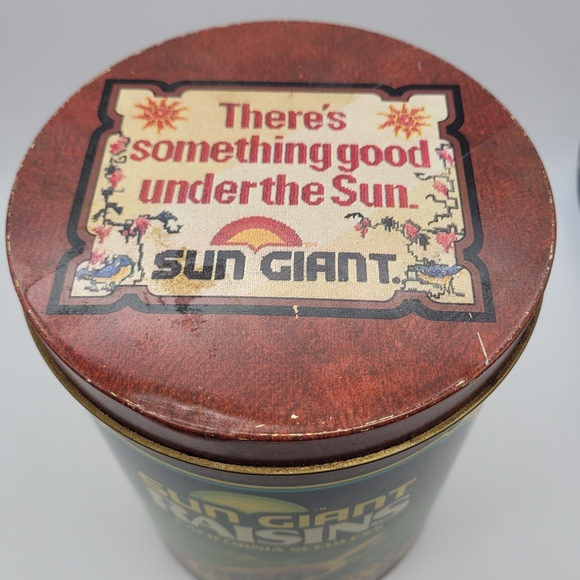 Vintage Sun Giant Raisins Cookie Tin With Lid - Picture 9 of 13